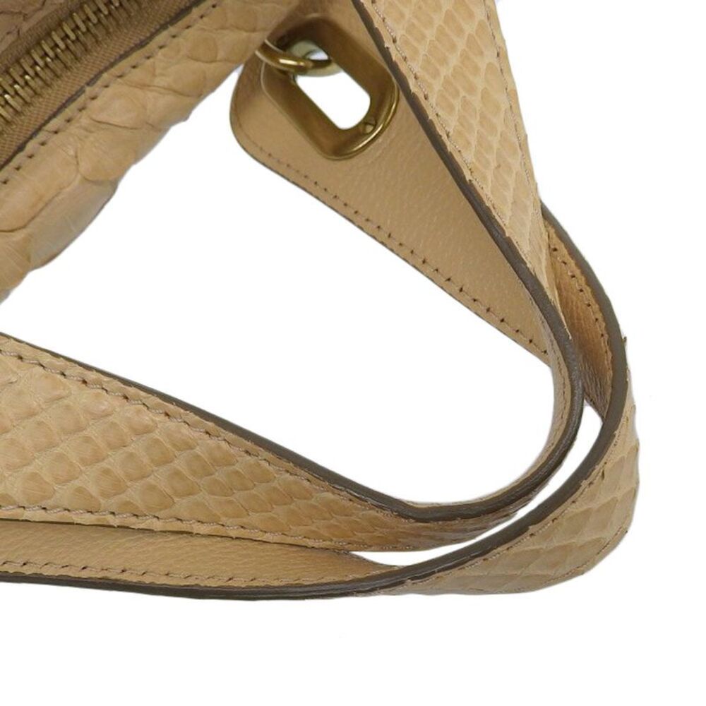 Chloe Python Leather Paraty Handbag - image 4